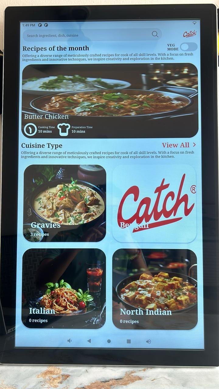 Catch Masala recipe kiosk installed at retail store
