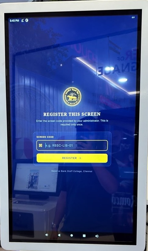 Smart kiosk installed at Reserve Bank Staff College